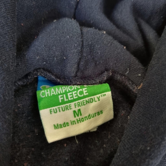 Champion Hoodie Old Dominion University Mens Navy Hooded Sweater Size Medium. - Picture 7 of 7